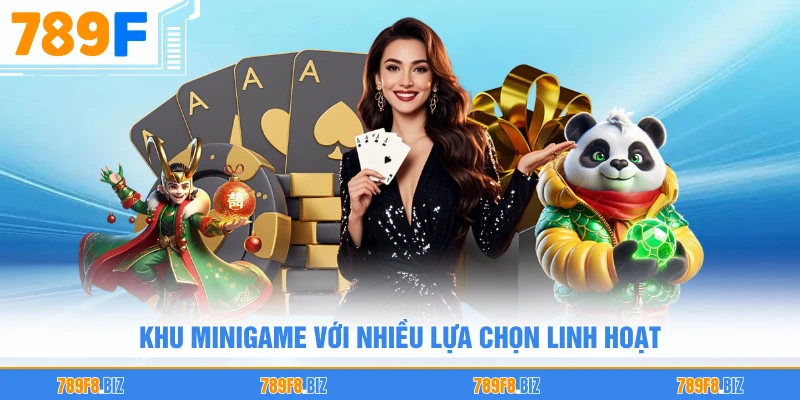 Khu minigame với nhiều lựa chọn linh hoạt