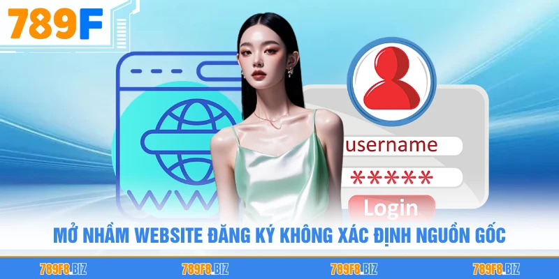 Mở nhầm website đăng ký không xác định nguồn gốc